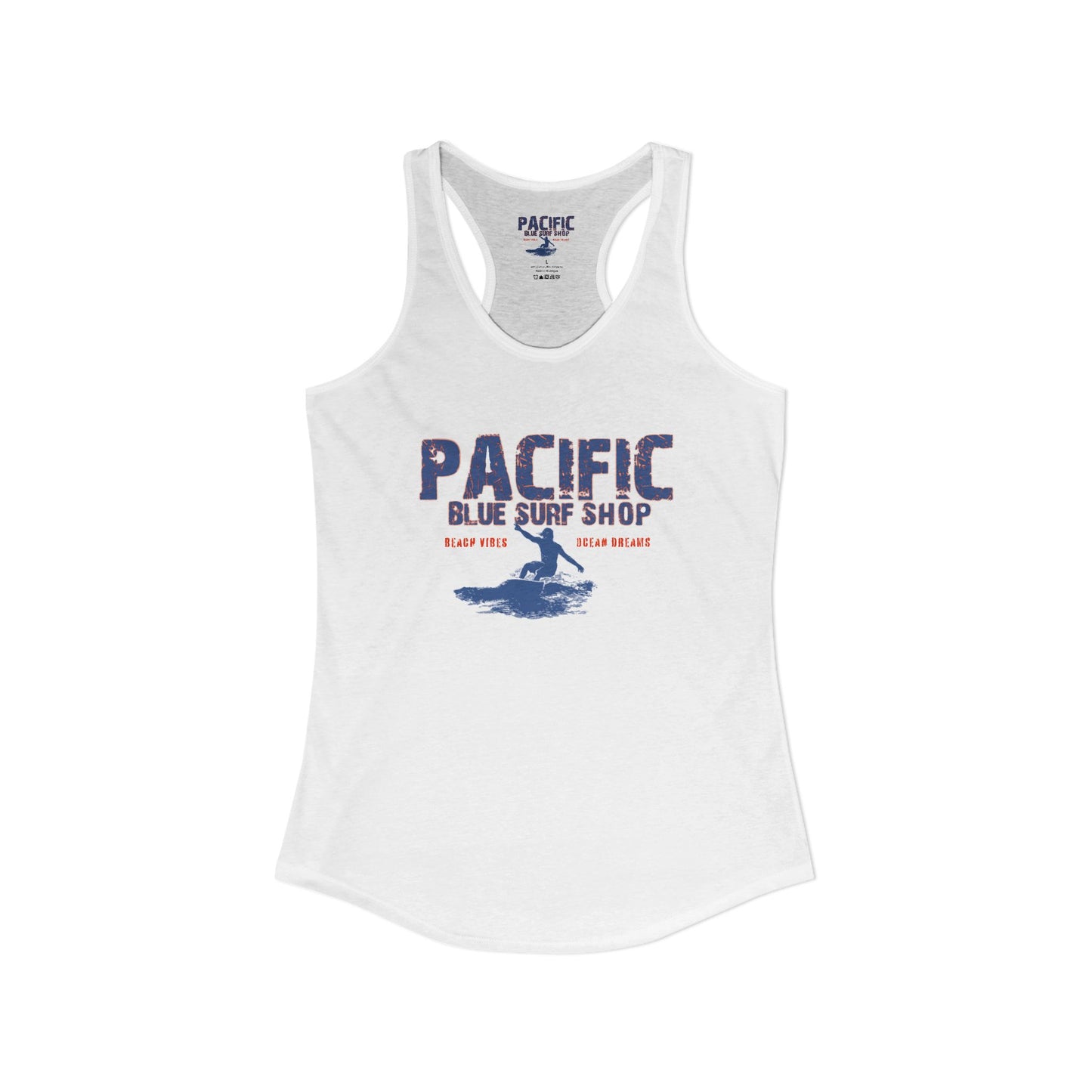 The "Locals Only" Vibe Pacific Blue // Heritage Badge Racerback
