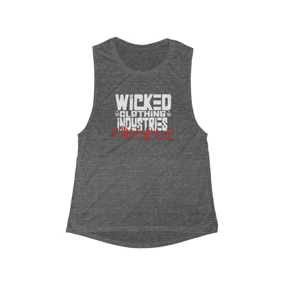 Fight For Love/ Flowy Scoop Muscle Tank Top