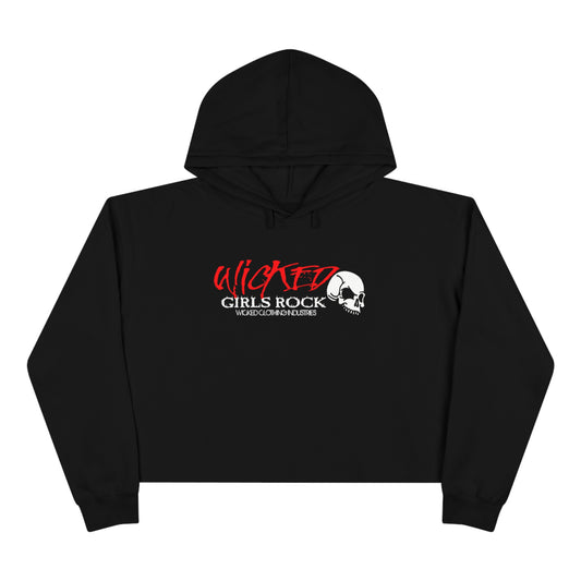 Wicked Girls Rock/ Red/Crop Hoodie