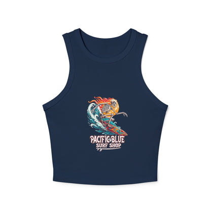 Blaze of the Dead /Pacific Blue Surf Shop   / Women's Micro Rib Racer Tank Top