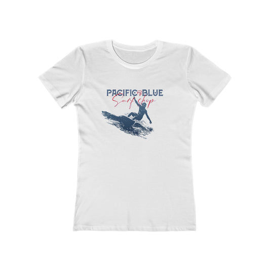 Ocean Breeze/Pacific Blue Surf Shop/ White Tee Shirt
