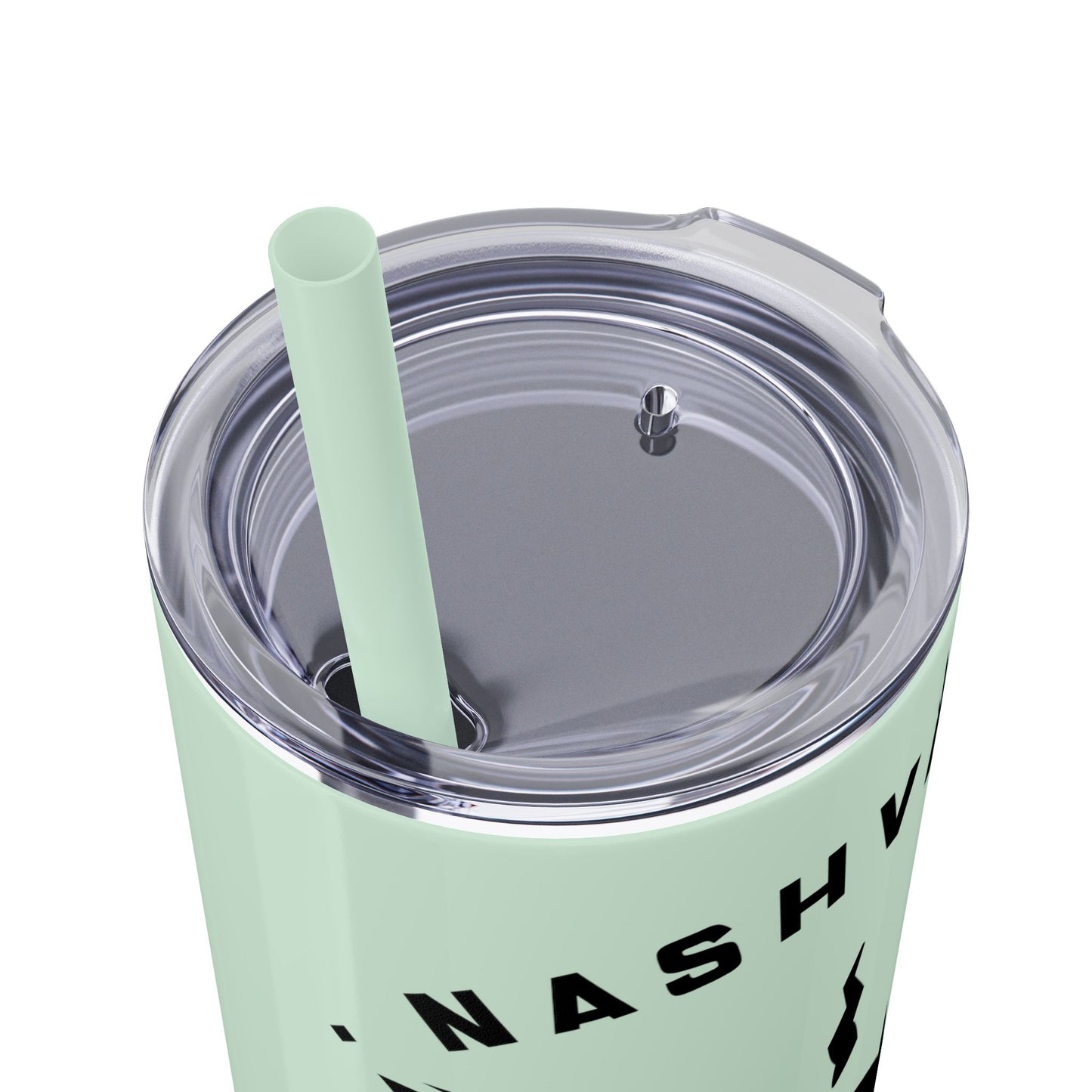 Wicked Nashville /Mint ( Shown)/ Skinny Tumbler with Straw, 20oz