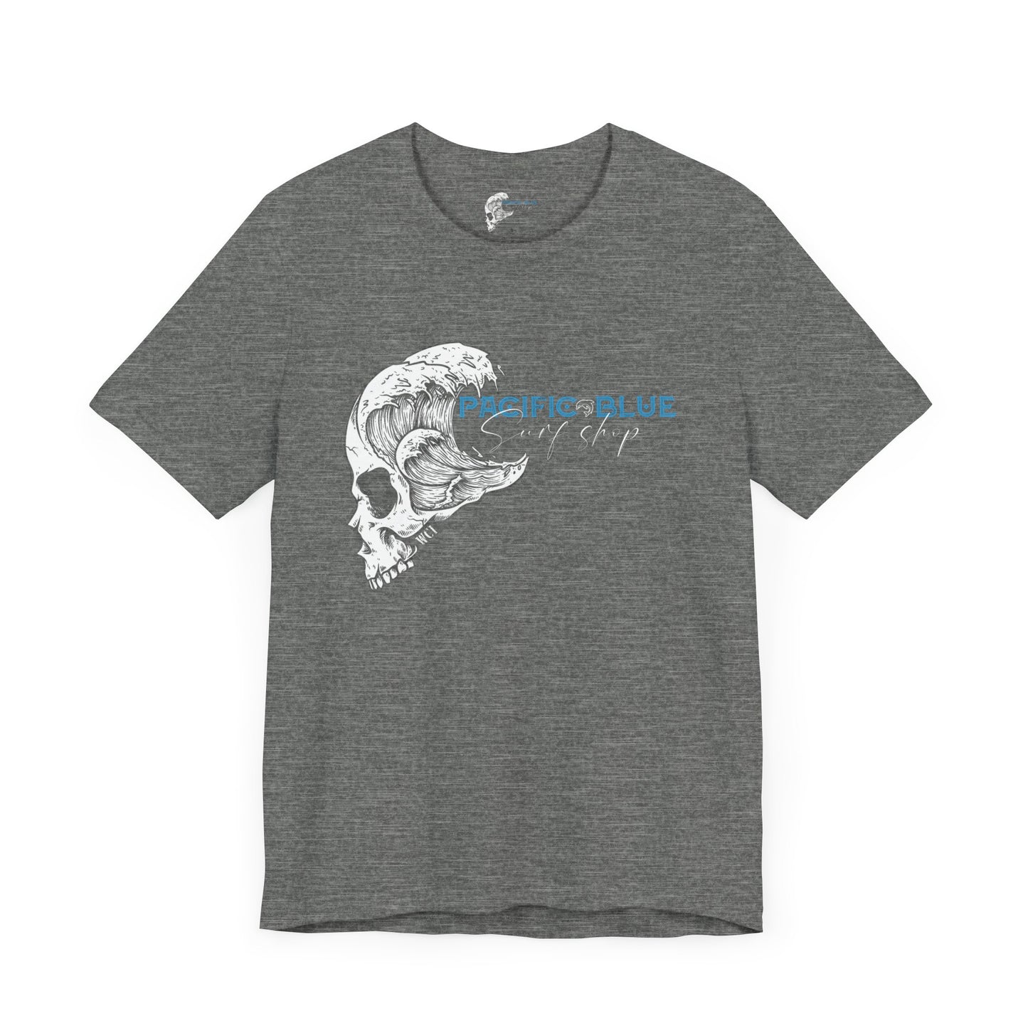 Skull Wave Pacific Blue Surf Shop Sky Blue   / WCI Tee