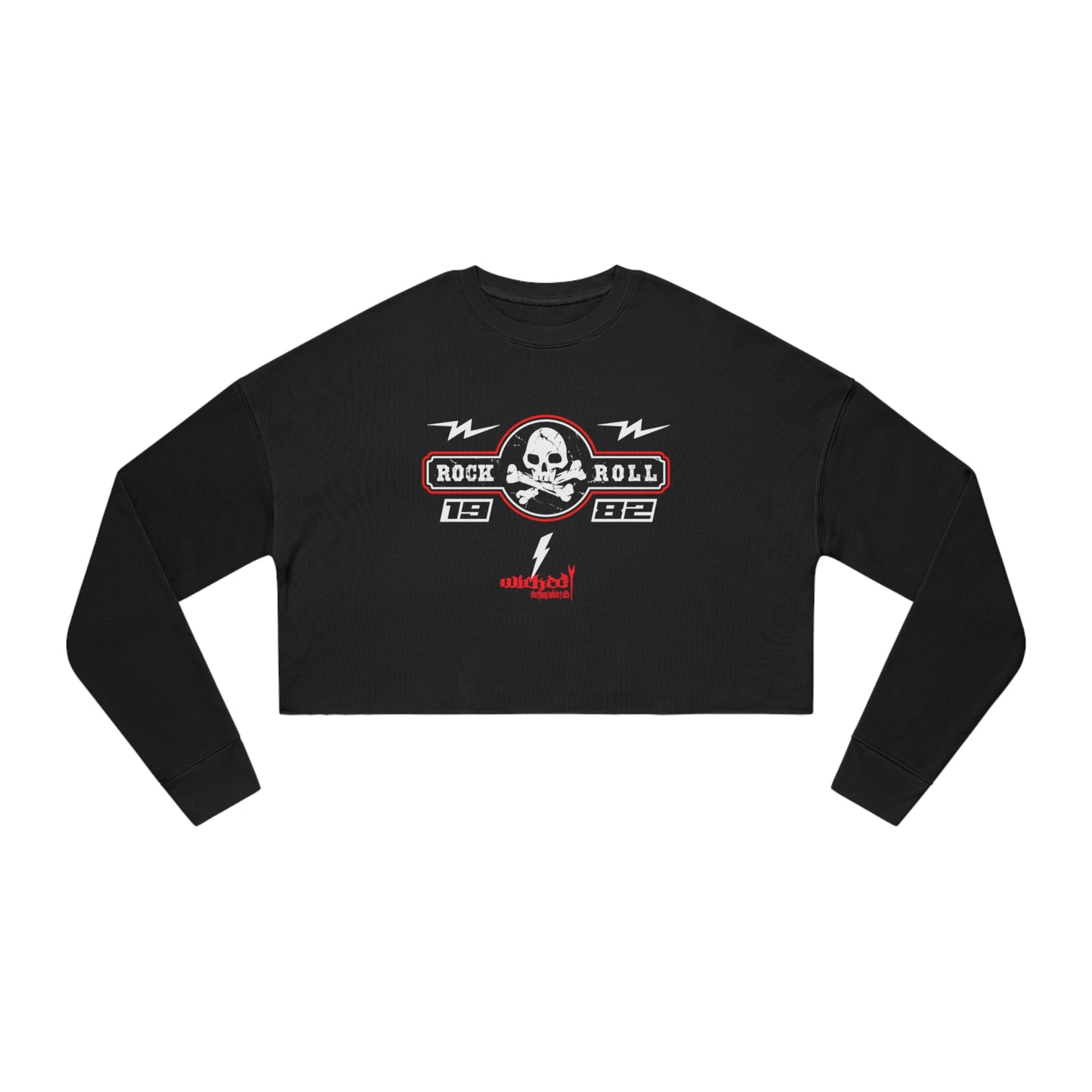 1982 Rock N Roll /Women's Cropped Sweatshirt