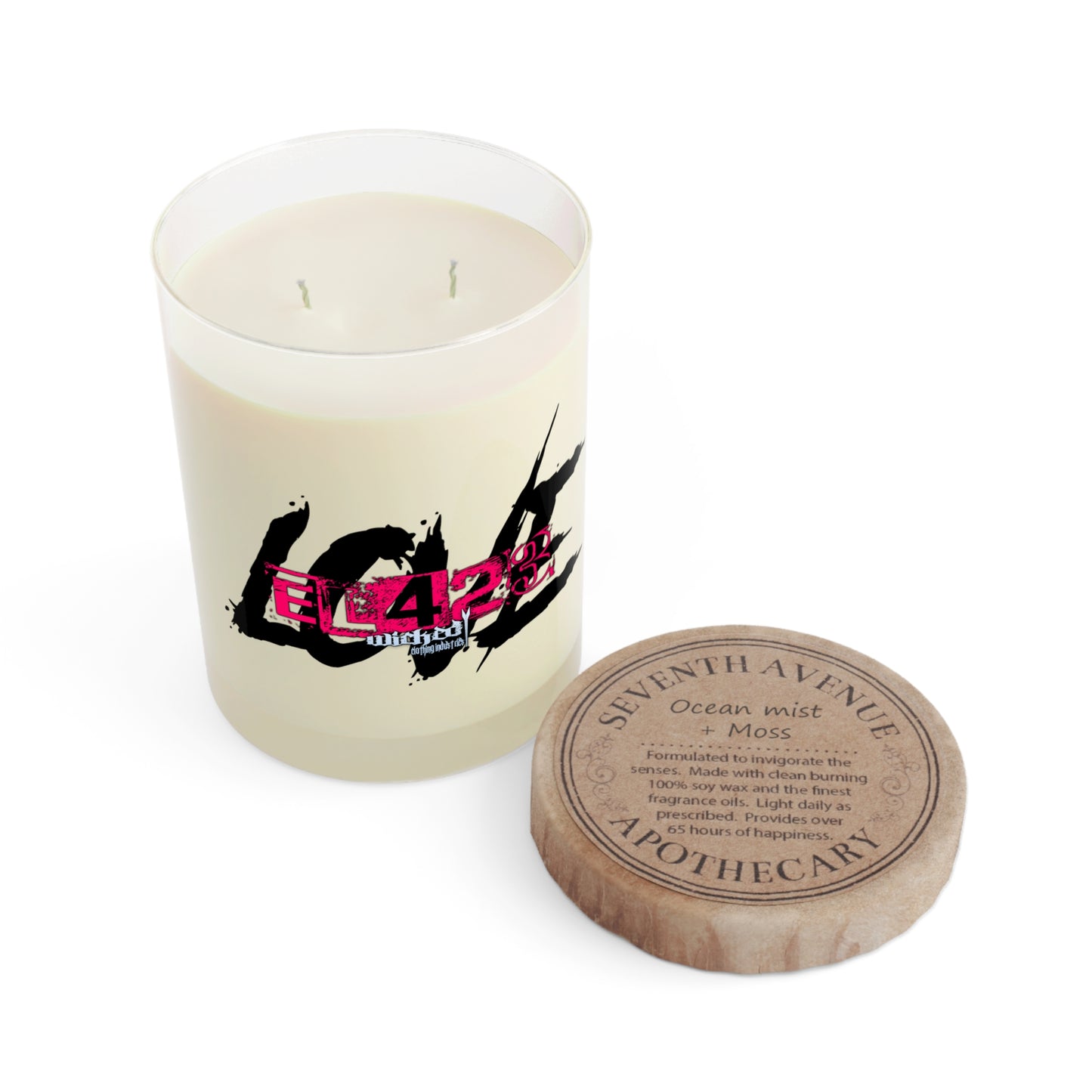 EL423'S Gypsy Love Spell  /on Glass /Scented Candle