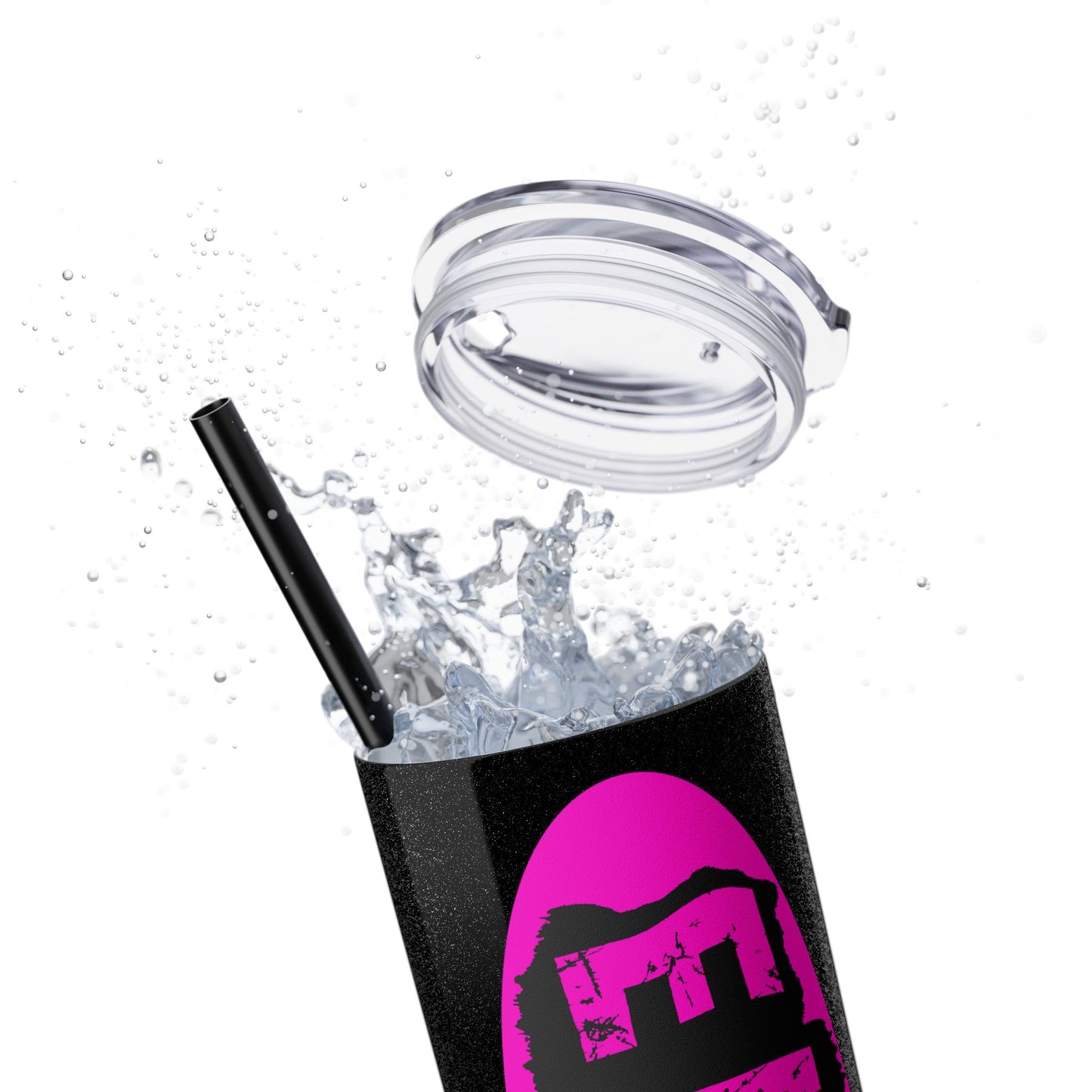 EL423 Alternative Hot Pink 2 / Skinny Tumbler with Straw, 20oz