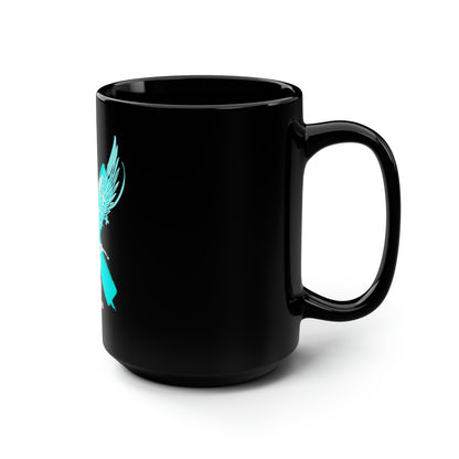 Extreme 1 Teal /Black Mug, 15oz