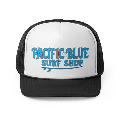 Pacific Blue Surf Shop/ Ocean Color / Black/ Trucker Hat