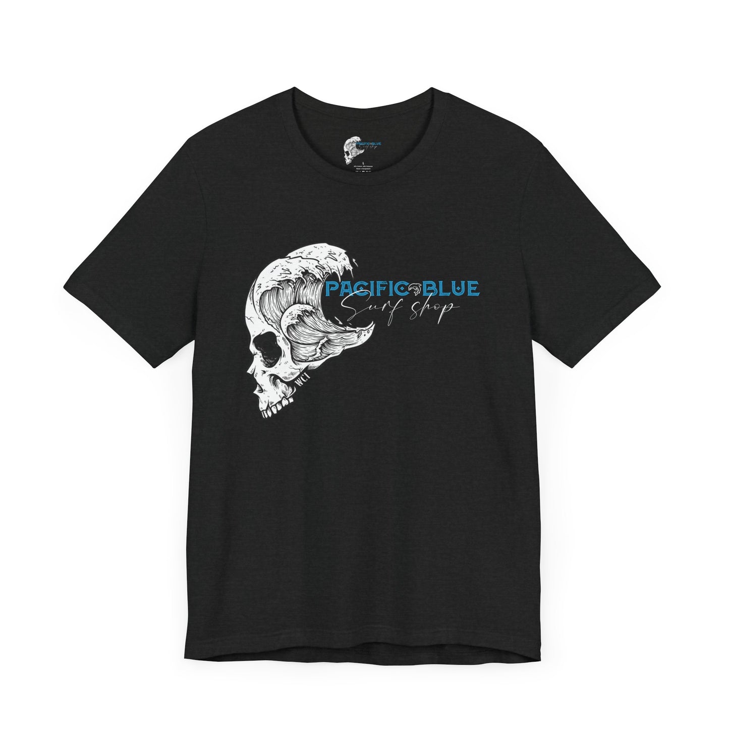 Skull Wave Pacific Blue Surf Shop Sky Blue   / WCI Tee