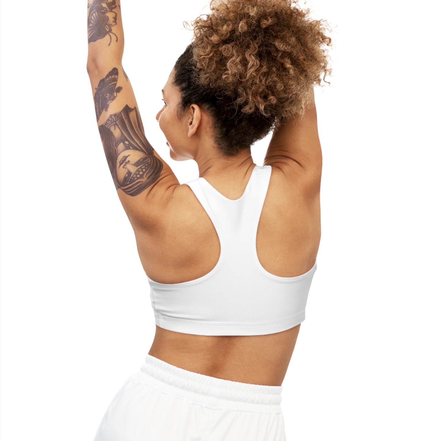 EL Classic White Seamless Sports Bra