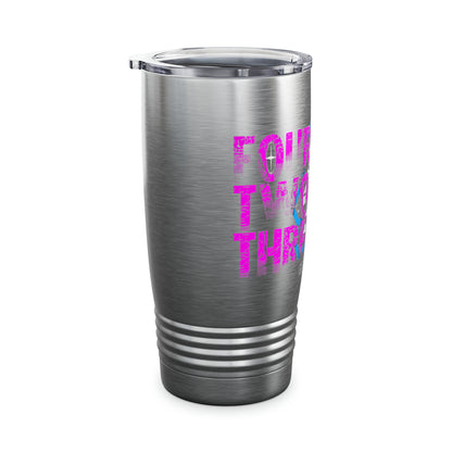 EL423 Punk Rock Hot Pink Ringneck Tumbler, 20oz