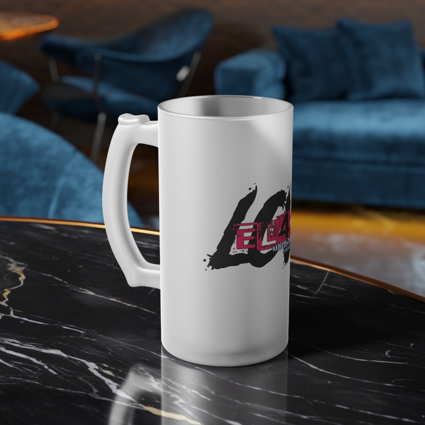 EL423 Gypsy Love Frosted Glass Beer Mug