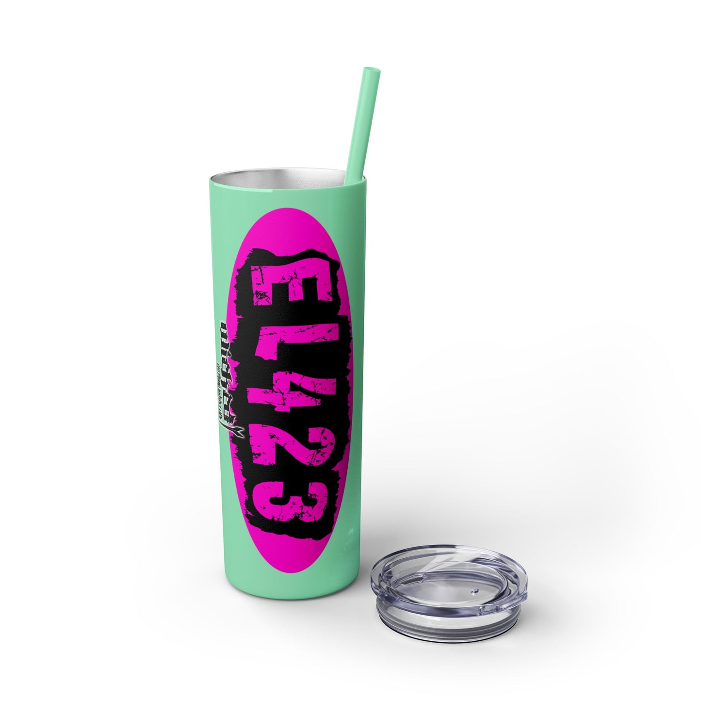 EL423 Alternative Hot Pink 2 / Skinny Tumbler with Straw, 20oz