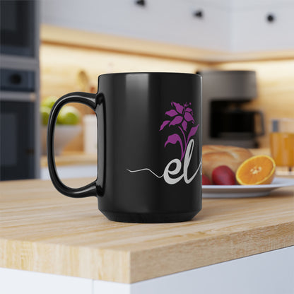 EL423 Crazy Love /Black Mug, 15oz