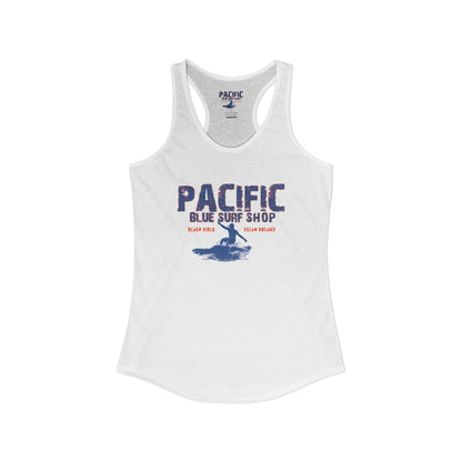 The "Locals Only" Vibe Pacific Blue // Heritage Badge Racerback
