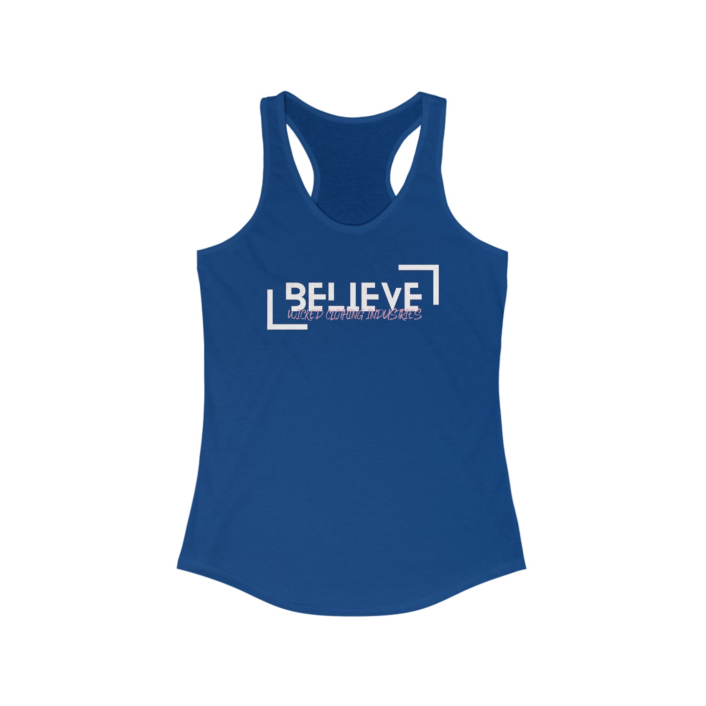 Believe 3 Soft Pink E.L. /Women's  Racerback Tank Top