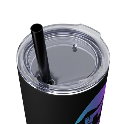 EL 423 Alternative /Berry Color/ Skinny Tumbler with Straw, 20oz
