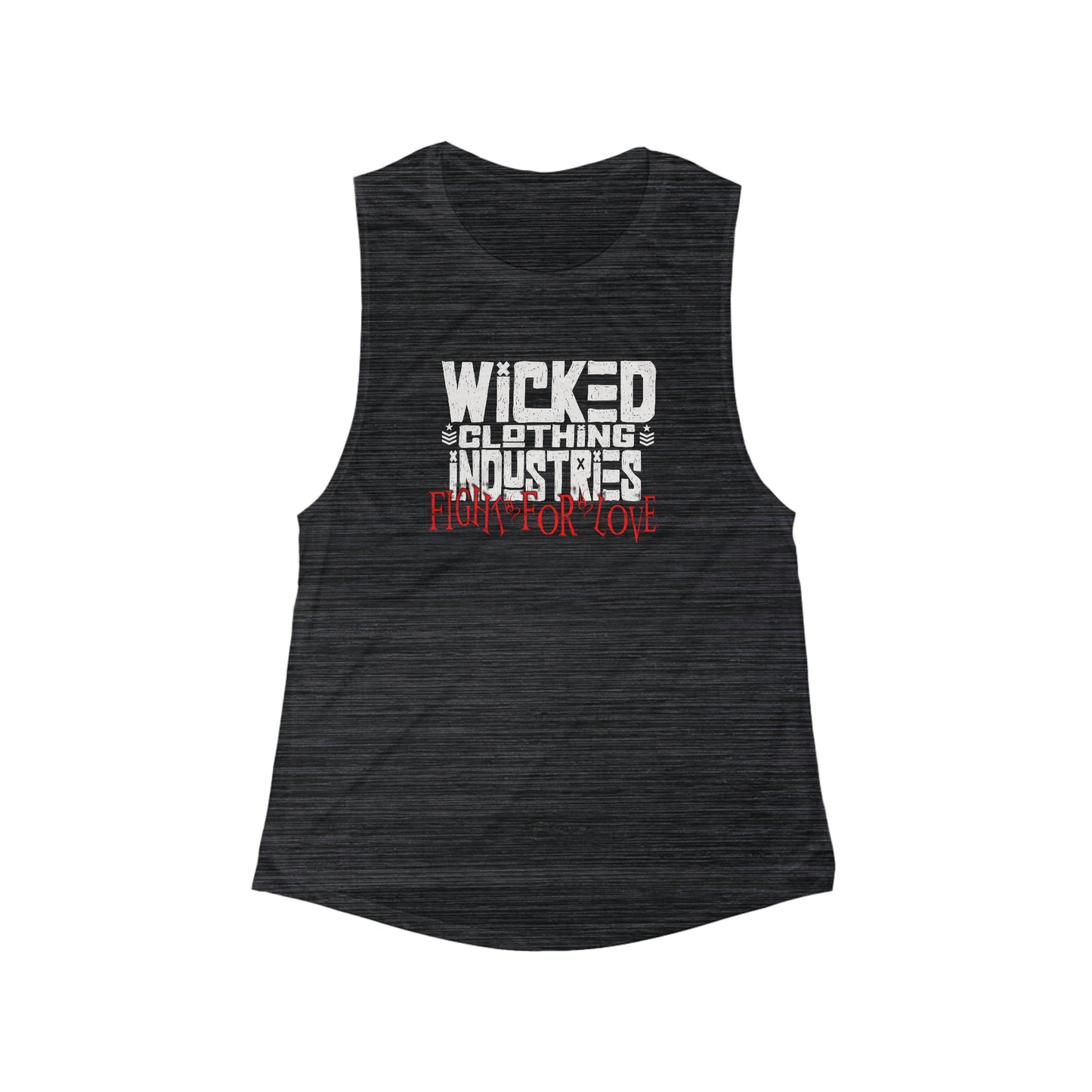 Fight For Love/ Flowy Scoop Muscle Tank Top