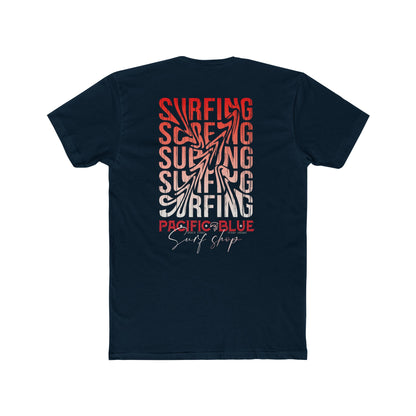 Pacific Blue Surf Shop Sunset/ Surfing on Back  / WCI Tee