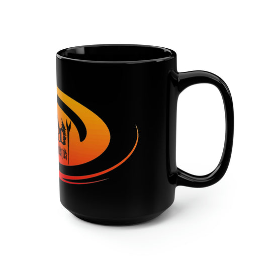 Hurricane Sunset/Black Mug, 15oz