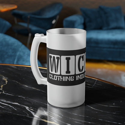 Wicked ELMV423702 Frosted Glass Beer Mug