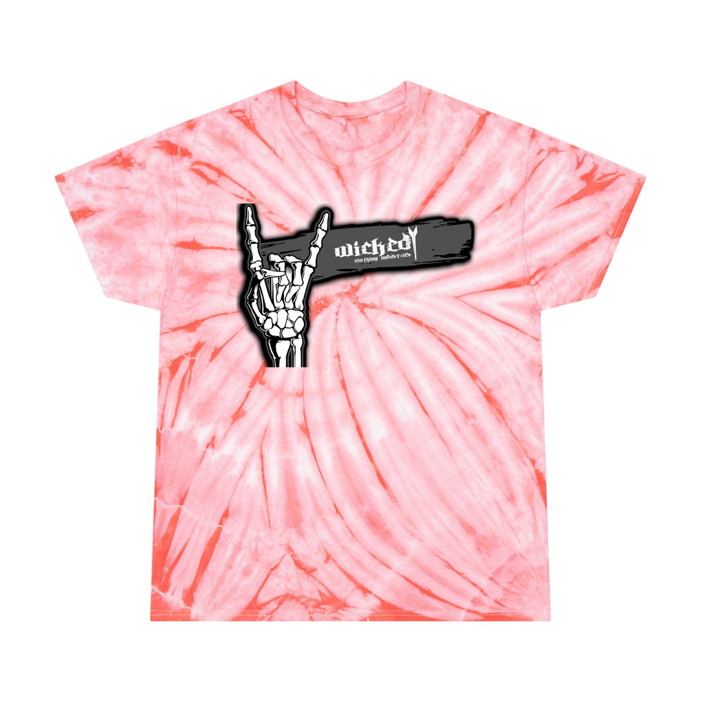 Bones / Skateboard Sal on Back / Tie-Dye Tee, Cyclone