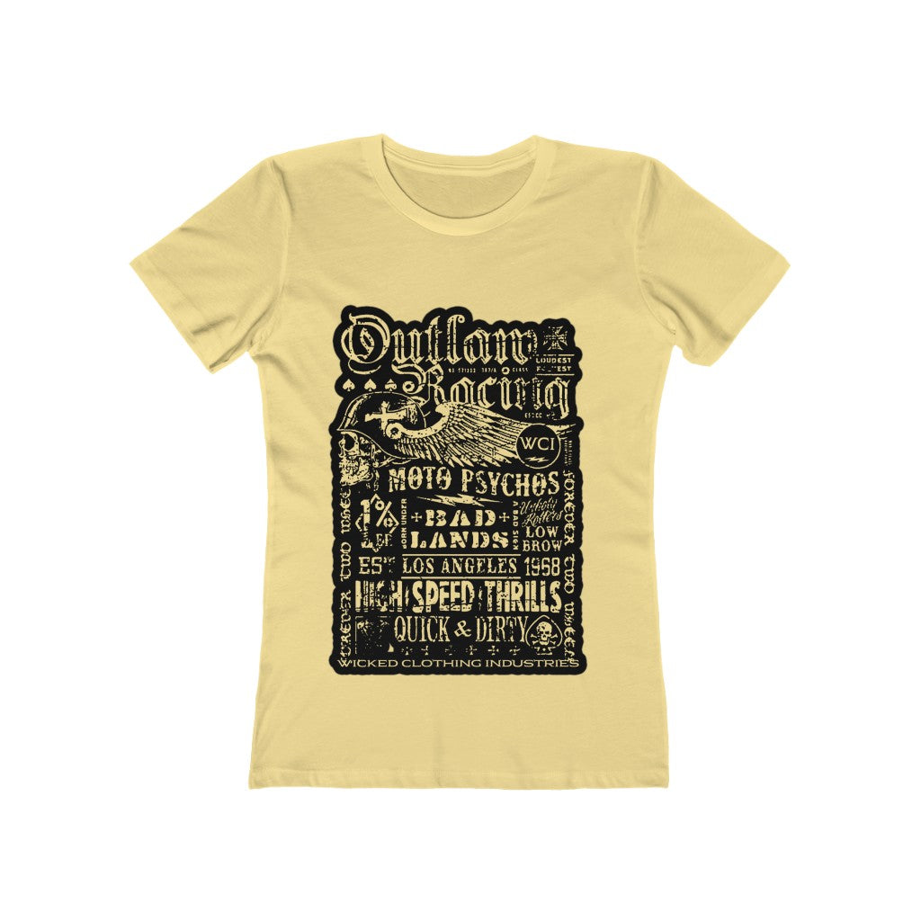 Outlaw Teal Racing Tee Shirt