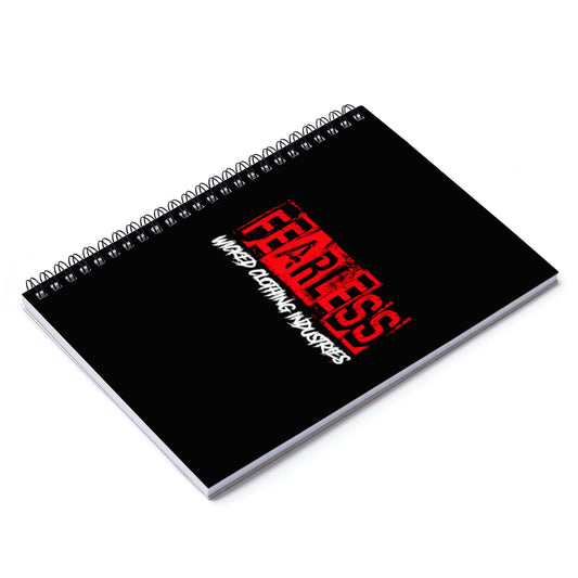FEARLESS/ RED/Spiral Notebook - Ruled Line