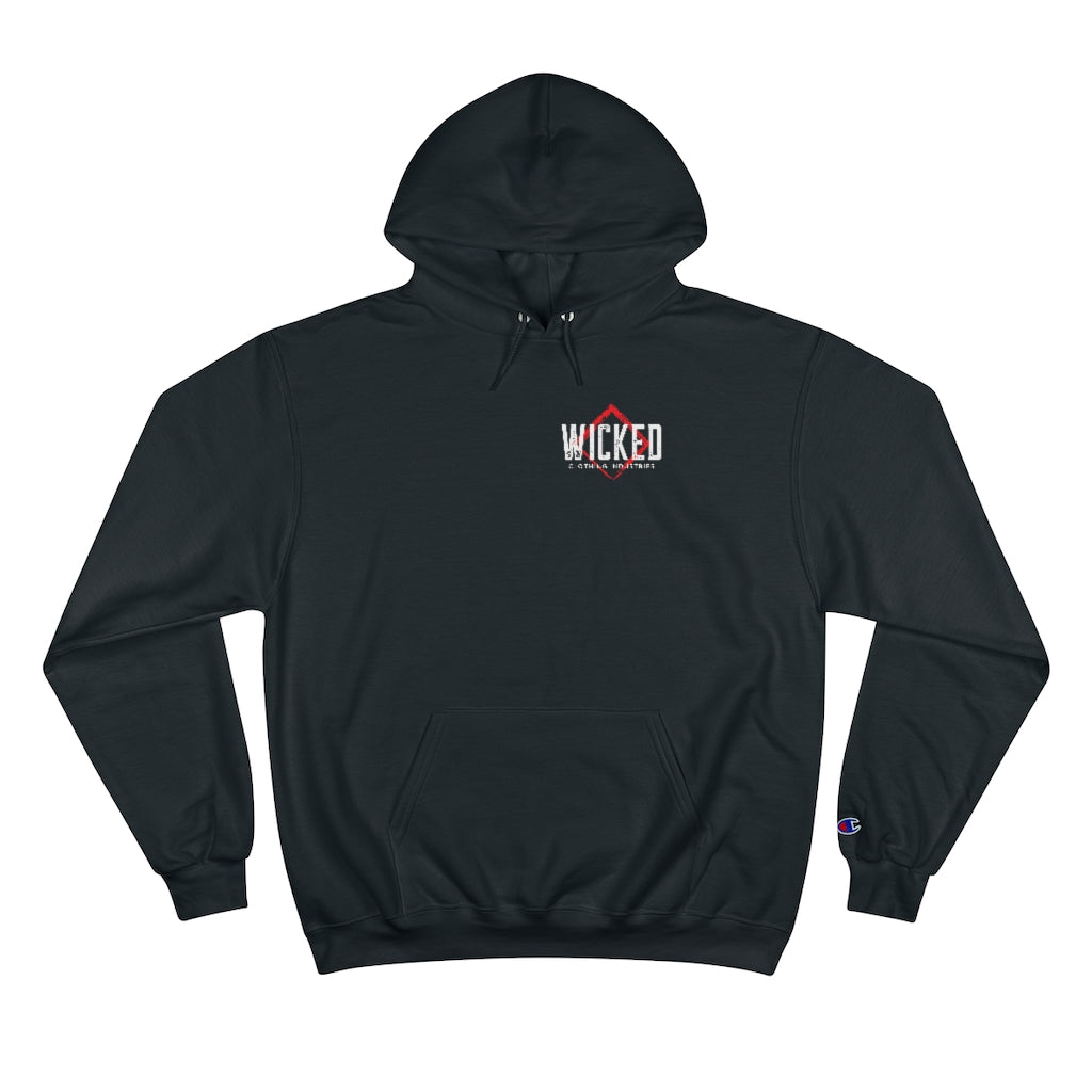 Punk Rock Tiger  On Back Champion Hoodie