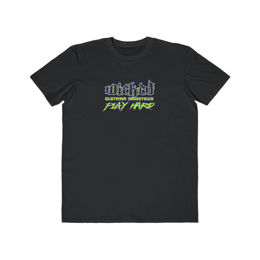 Play Hard/Neon Green, Purple/ Tee Shirt