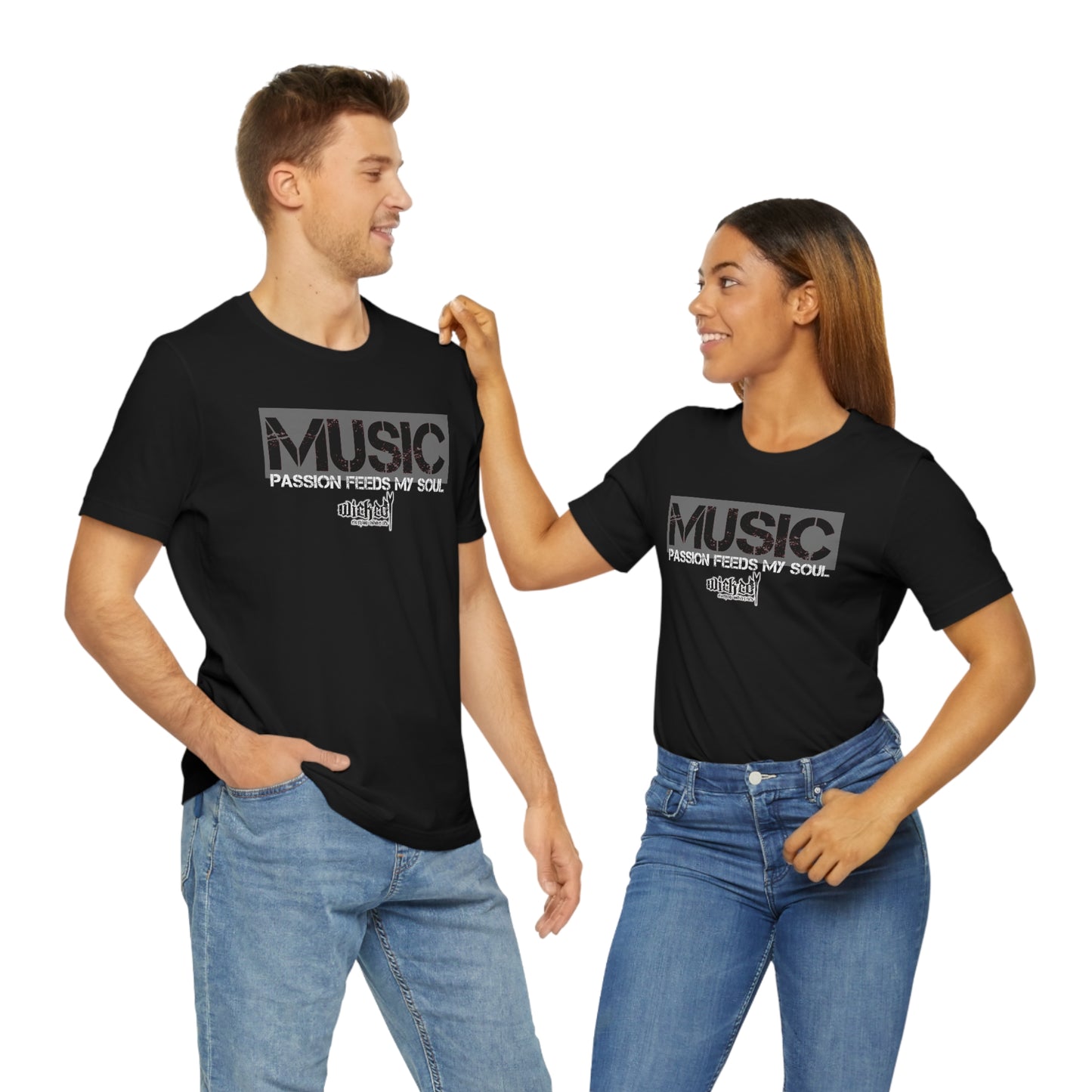 MUSIC / Passion Feeds The Soul /Gray/ Short Sleeve Tee