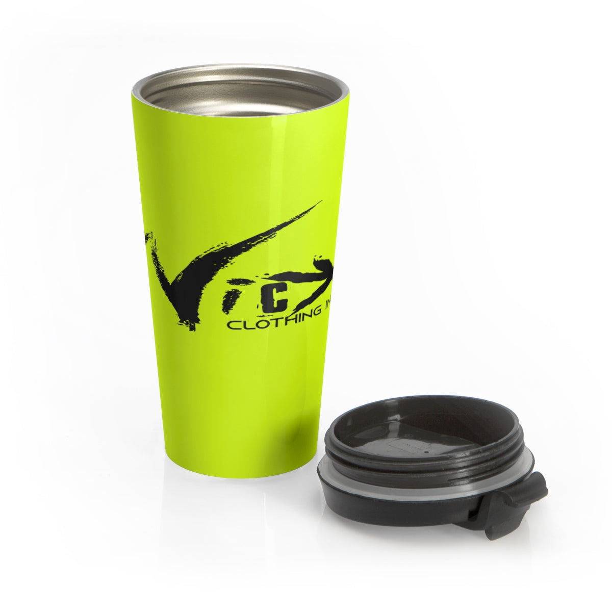 Wicked /Lemon Yellow/Stainless Steel Travel Mug