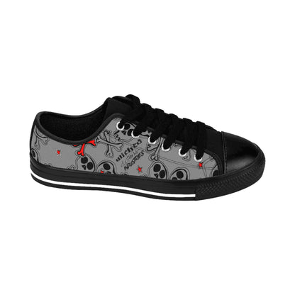Cartoon Skulls/ Gray/Women's Sneakers