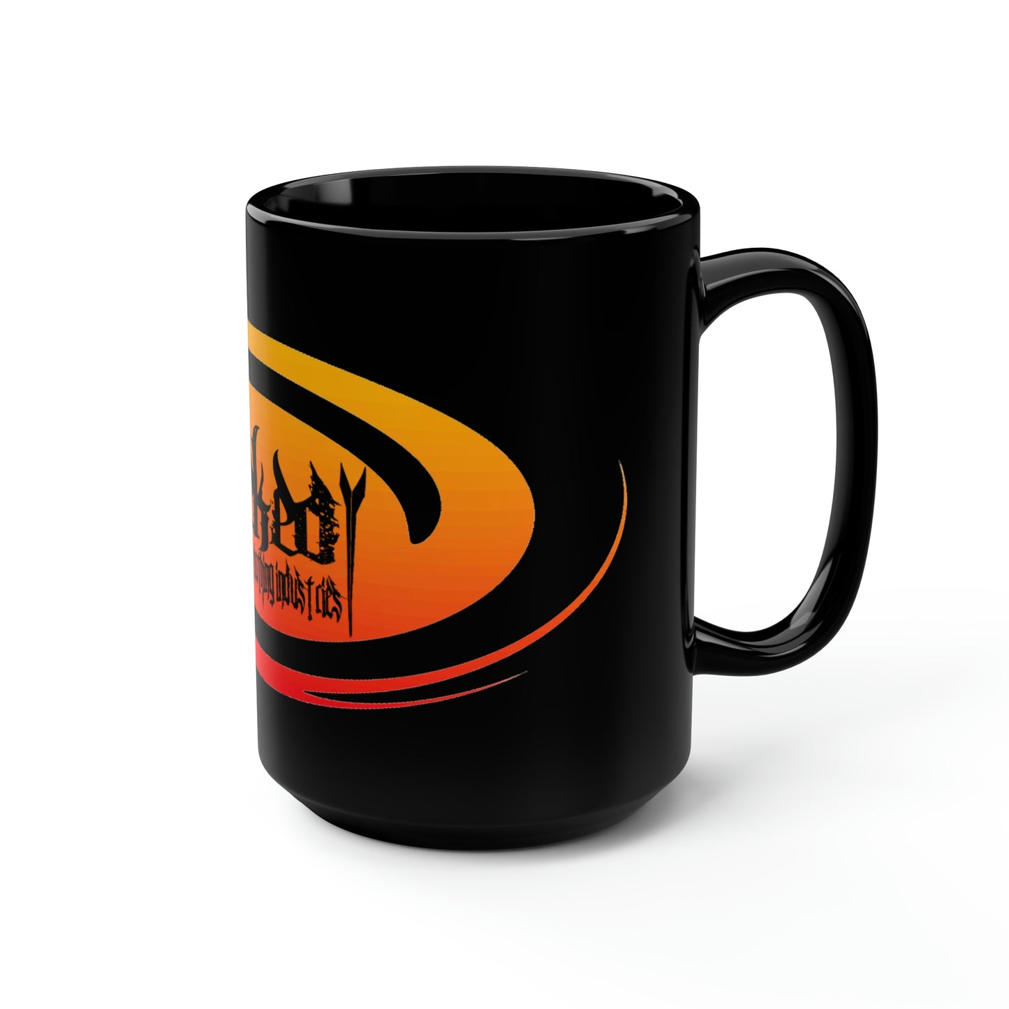 Hurricane Sunset/Black Mug, 15oz