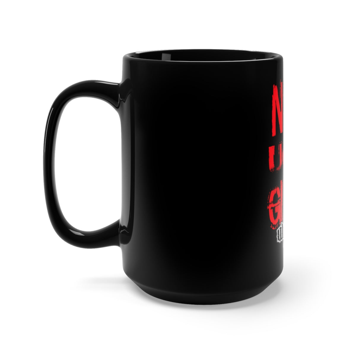 No Fucks Given /Red/ Black Mug 15oz