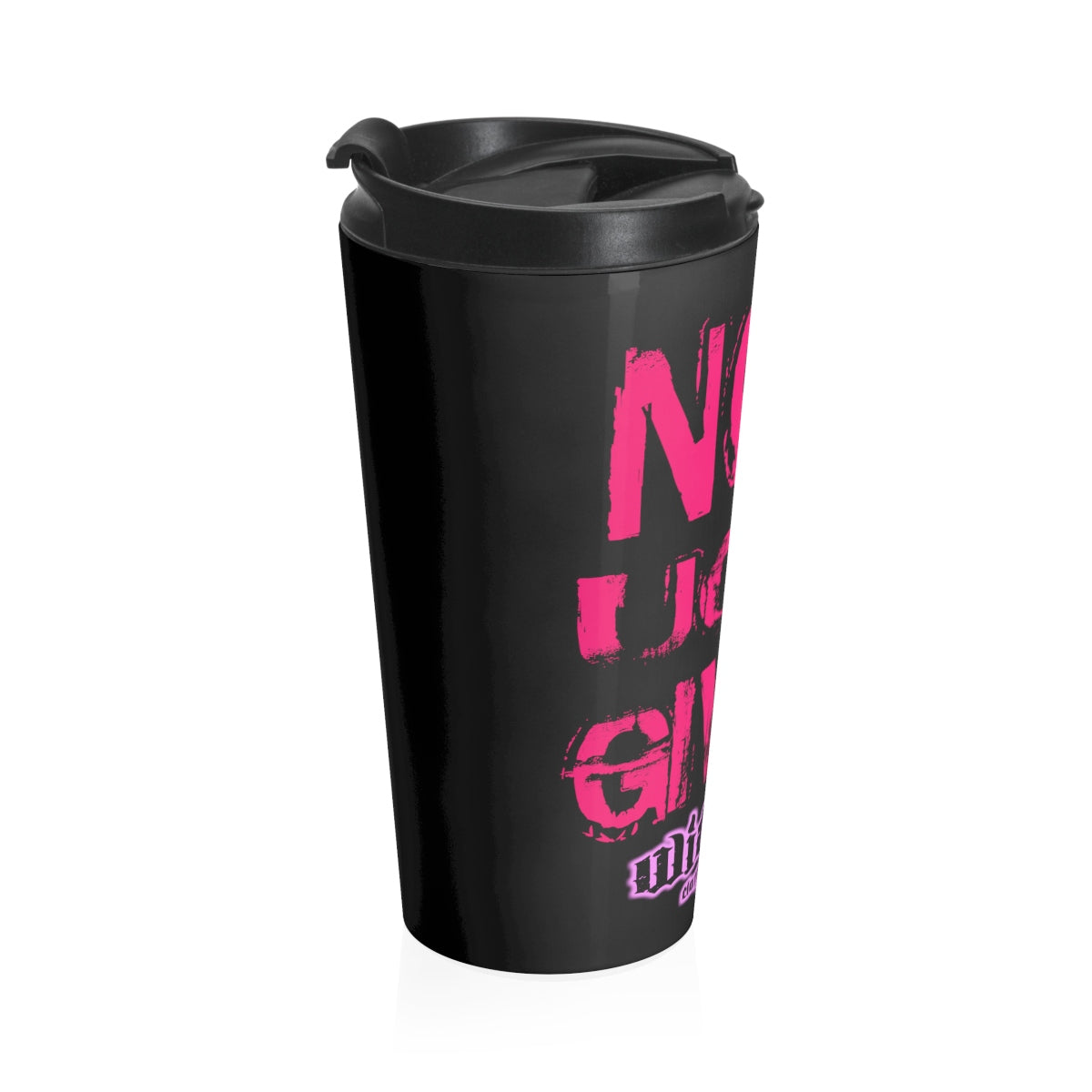 No F@CKS Given/Pink/ Stainless Steel Travel Mug
