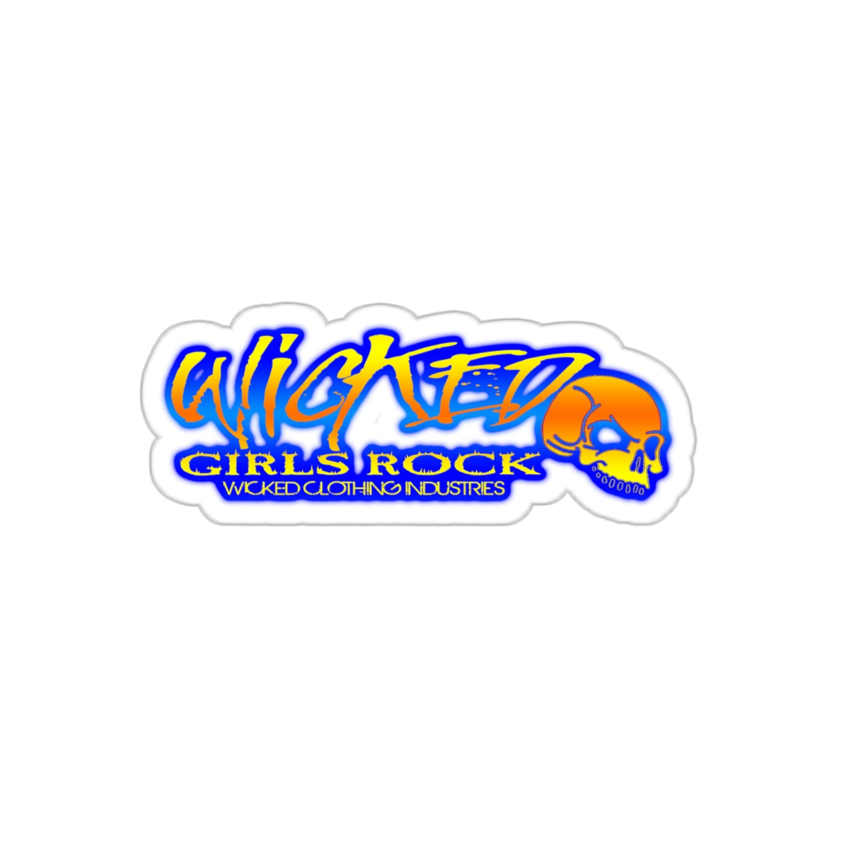 Kiss-Cut Stickers ( Sunset ) Wicked Girls Rock