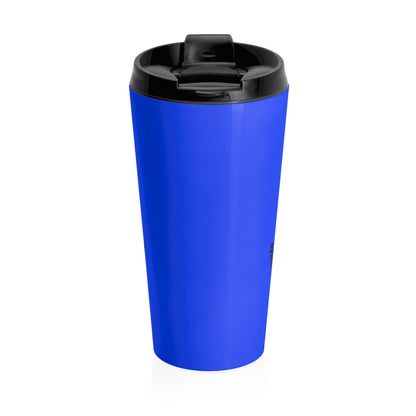 Stay Wild Black N Blue/Stainless Steel Travel Mug