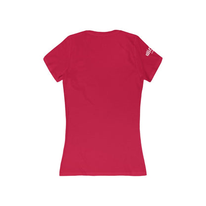 Rock and Roll /Women's  Short Sleeve Deep V-Neck Tee Shirt