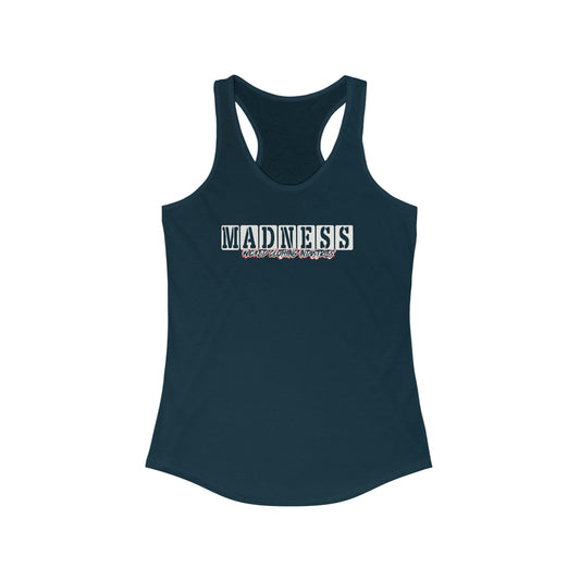 Madness/ Red/ Racerback Tank Top