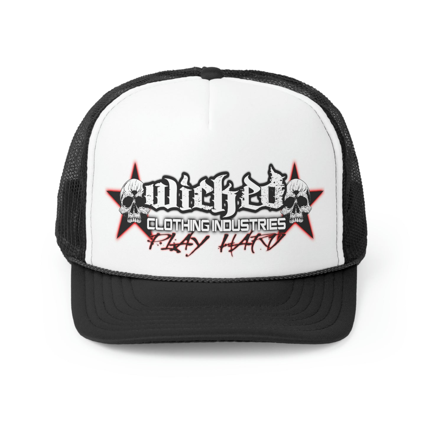 Play Hard Red Trucker Hat