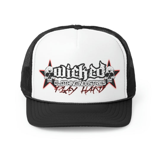 Play Hard Red Trucker Hat
