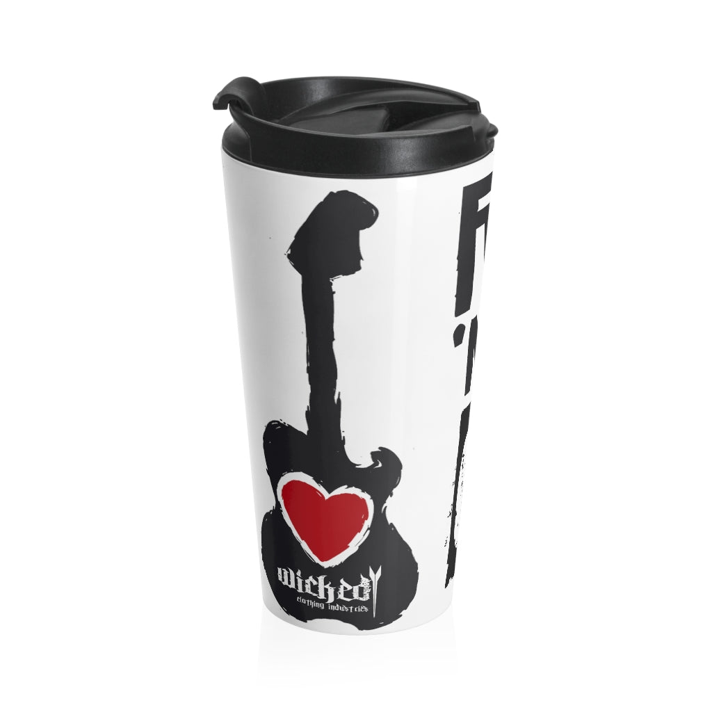 ROCK N ROLL GIRL/ Stainless Steel Travel Mug