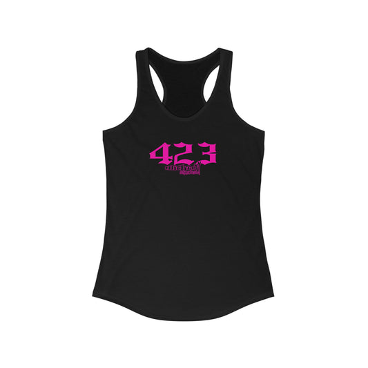 423 Hot Pink /Racerback Tank Top
