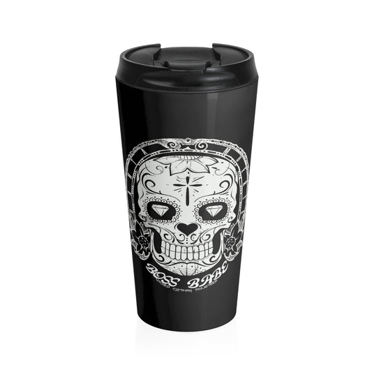 BOSS BABE/ White/Stainless Steel Travel Mug