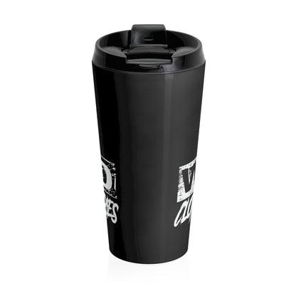 Stay Wild 4/ Black N White/ Stainless Steel Travel Mug