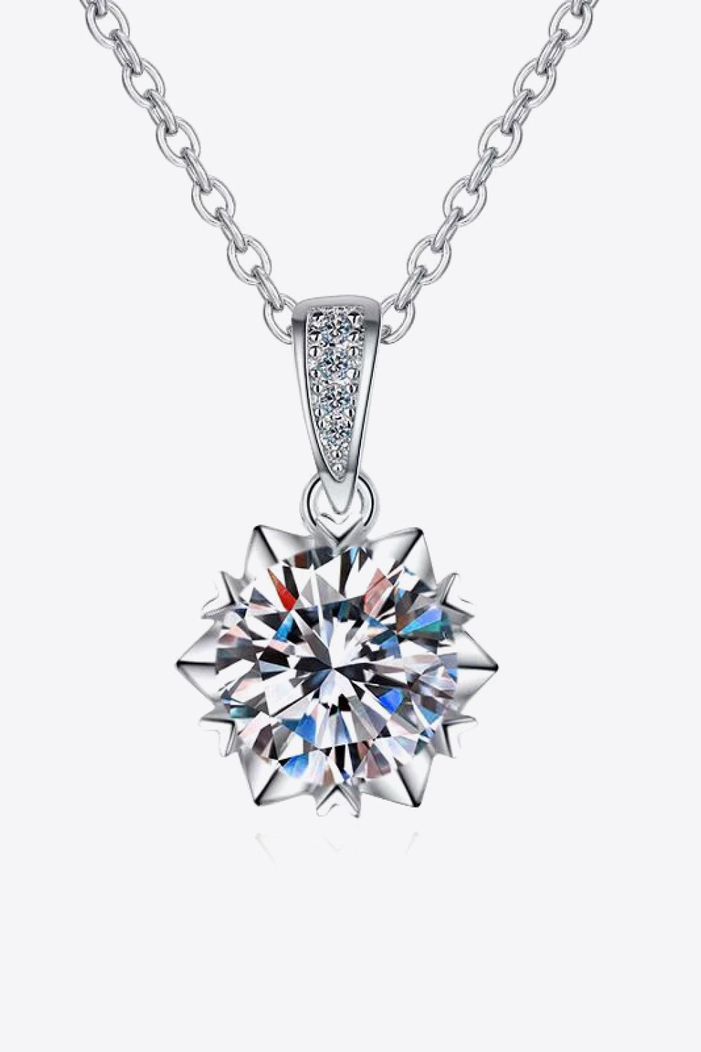 Looking At You 2 Carat Moissanite Pendant Necklace