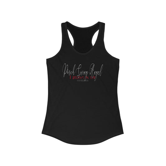 Porch Swing Angel E.L. Racerback Tank Top