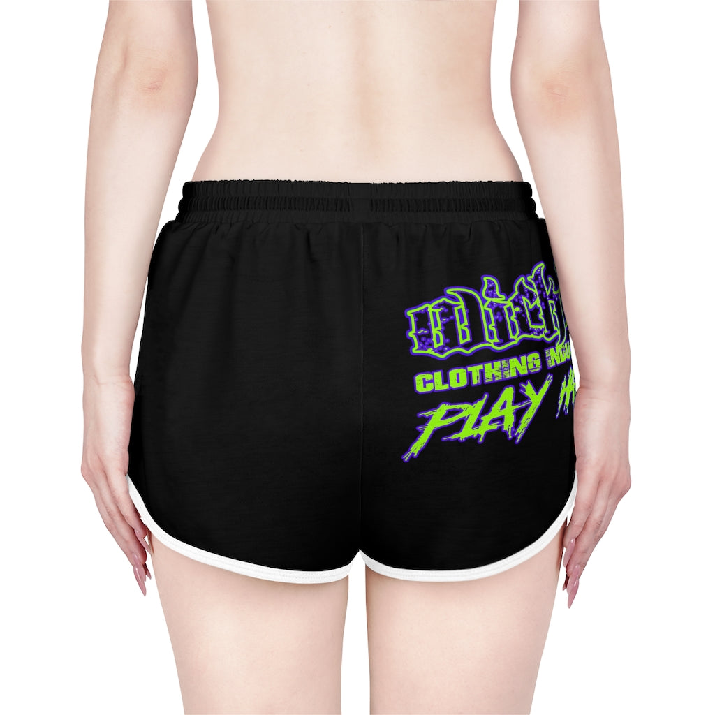 Play Hard/ Relaxed fit Shorts/ Blackside