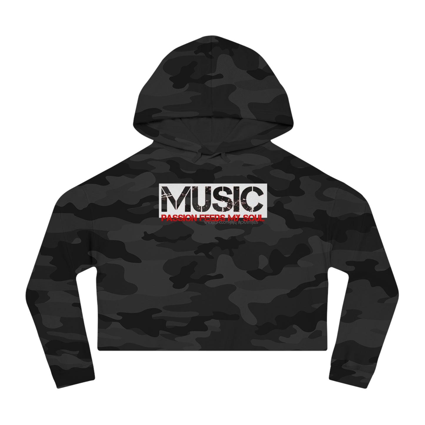 Music Passion Feeds My Soul/ Cropped Hoodie